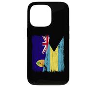 Turks and Caicos Islands Bahamas Half Flag Case for iPhone 13 Pro