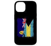 Turks and Caicos Islands Bahamas Half Flag Case for iPhone 14