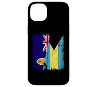 Turks and Caicos Islands Bahamas Half Flag Case for iPhone 14 Plus