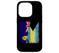 Turks and Caicos Islands Bahamas Half Flag Case for iPhone 14 Pro