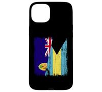 Turks and Caicos Islands Bahamas Half Flag Case for iPhone 15 Plus