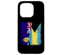 Turks and Caicos Islands Bahamas Half Flag Case for iPhone 15 Pro