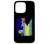 Turks and Caicos Islands Bahamas Half Flag Case for iPhone 15 Pro Max