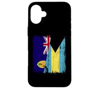 Turks and Caicos Islands Bahamas Half Flag Case for iPhone 16 Plus