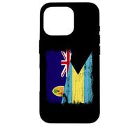 Turks and Caicos Islands Bahamas Half Flag Case for iPhone 16 Pro