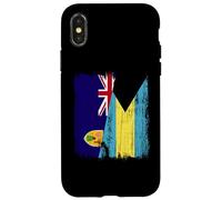 Turks and Caicos Islands Bahamas Half Flag Case for iPhone X/XS