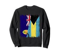 Turks and Caicos Islands Bahamas Half Flag Sweatshirt