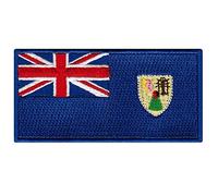 Turks and Caicos Islands Flag Embroidered Patch Iron-On Caribbean National Emblem