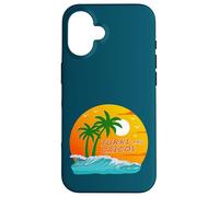 Turks and Caicos Palm Trees Beach Holiday Caribbean Souvenir Case for iPhone 16