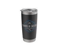 Turks and Caicos Retro Graphic Stainless Steel Insulated Tumbler