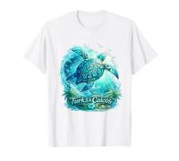 Turks & Caicos Sea Turtle Tropical Island Ocean Art Poster T-Shirt