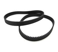 Turmberg3D GT2 closed timing belt, 10 mm wide, length 384 mm, 2 pieces each, fibreglass pull string (384 mm)