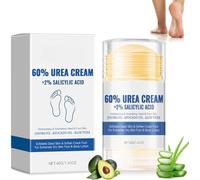 Turmeric & 60% Urea Foot Cream Set,Turmeric,Beeswax,Urea Exfoliation, Hydrating & Softening Hand and Foot Cream Balm Stick,for Dry Cracked Feet Knees Elbows Hands