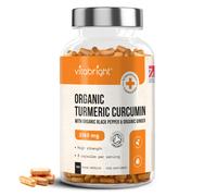 Turmeric and Black Pepper Capsules | 2160mg Dose | 365 Tablets | 4 Month Supply | 3 A Day | Herbal Supplements | High Strength Curcumin | VitaBright