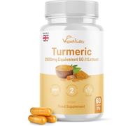 Turmeric and Ginger and Black Pepper Capsules, Turmeric Supplement 2,500mg, Ginger 500mg, 92% Curcumin Turmeric Capsules High Strength, Joint Supplement, 2 Months Supply, Vegan, GMP