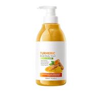 Turmeric and Vitamin C Body Wash, Turmeric Body Scrub Exfoliator, Removes Dead Skin Improve Uneven Skin Tone, Deep Cleansing, Body Moisturizing Care For Men and Women (1Pcs, 520ml)