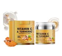 Turmeric And Vitamin C Brightening Face Cream With Hyaluronic Acids ，Pores Minimizing & Firming Facial Moisturizer, Supports Even Skin Tone & Moisturizing Anti Wrinkle For Acne Spots (1)
