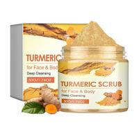 Turmeric and Vitamin E Body Scrub - Exfoliating Scrub - Remove Dead Skin Improve Dark Spots - Natural Deep Cleansing Exfoliator for Body Butt Bikini Area - Body Care for Women,Men