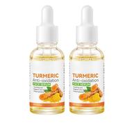 Turmeric Anti-oxidation Serum, Turmeric Spot Correcting Illuminating Serum, Turmeric Moisturizing Facial Essence, Improve Skin Tone & Cleanse the Skin, Repair and Nourish (30ml, 2)