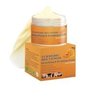 Turmeric Bee Venom Body Firming Cream, Skin Tightening & Anti Cellulite Treatment with Turmeric, Firming Formula for Loose Skin, Crepey Skin on Arms, Nourishing Body Weight Loss Creams for Women 100g