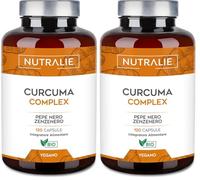 Turmeric & Black Pepper + Ginger Curcumin - 1420mg - Organic Turmeric Curcumin Ginger - 120 Capsules Nutralie (Pack of 2)
