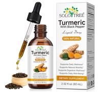 Turmeric & Black Pepper Liquid Drops 60mL | 670mg Turmeric Extract per mL | Enhanced Absorption for Joint, Digestion & Wellness Support | Alcohol, Sugar Free & Vegan