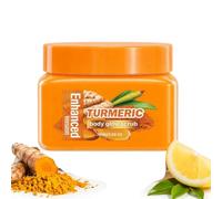 Turmeric Body Scrub, 280g Turmeric Scrub for Dark Spots, Turmeric and Vitamin C Body Scrub, Skin Cleanser for Dullness & Uneven Tone, Gentle Exfoliating Scrub for Smooth & Glowing Skin Texture