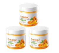 Turmeric Body Scrub, Brightening Moisturizing Turmeric Face Scrub, Controlling Oil and Refining Pores, Cleansing Scrub for Face & Body, Exfoliate, Cleanse, and Rejuvenate Your Skin (3, 240g)