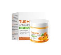 Turmeric Body Scrub, Brightening Moisturizing Turmeric Face Scrub, Controlling Oil and Refining Pores, Cleansing Scrub for Face & Body, Exfoliate, Cleanse, and Rejuvenate Your Skin (1, 240g)