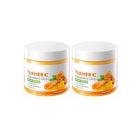 Turmeric Body Scrub, Brightening Moisturizing Turmeric Face Scrub, Controlling Oil and Refining Pores, Cleansing Scrub for Face & Body, Exfoliate, Cleanse, and Rejuvenate Your Skin (2, 240g)