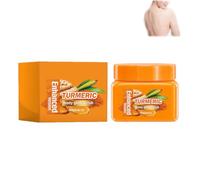 Turmeric Body Scrub, Gentle Exfoliating Scrub for Dullness & Uneven Tone, Moisturising Body Polish for Smoother, Softer and Radiant-Looking Skin，1
