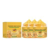 Turmeric Body Scrub, Natural Exfoliating Body Scrub, Deep Cleaning, Gentle Moisturizing, Smooth & Glowing Beauty Skin, for All Skin Types (3PCS)