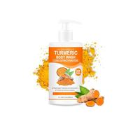 Turmeric Body Wash, Natural Exfoliating Turmeric Liquid Soap for Glowing Skin, Gentle Cleansing & Moisturizing Formula, Soft, Smooth Skin, Nourishing Shower Gel for All Skin Types