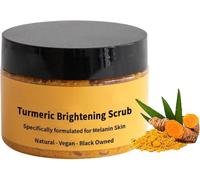 Turmeric Brightening Scrub, Turmeric Exfoliating Body Scrub for Face Body Elbows Armpits Uneven Skin Tone, Natural Cleansing & Moisturizing Body Scrub for All Skin Types (1pcs)