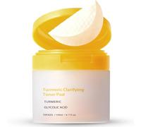 Turmeric Clarifying Glycolic Acid Pads For Troubled Skin & Use After Spot Care, 70 Pcs Face Exfoliator Pad, Soothing & Calming Exfoliating Toner, Korean Skincare Exfoliating Pads