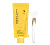 Turmeric Collagen Overnight Peel-Off Mask - Kojic Acid & Vitamin C Face Mask for Glowing Skin, Blackhead Remover, Pore Minimizer, Vegan Night Treatment