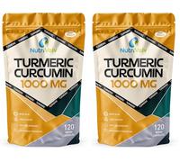 Turmeric Curcumin 1000mg Anti Inflammatory & Antioxidant Supplements | 120 Capsules (Pack of 2)