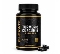 Turmeric Curcumin Capsules 1260mg with Black Pepper & Organic Ginger | 95% Curcuminoids | Enhanced Absorption Formula | Vegan, Non-GMO | 120 Capsules