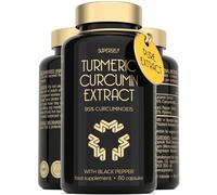 Turmeric Curcumin Capsules High Strength with Black Pepper 500mg | Pure Curcumin Extract 95% Curcuminoids - 60 Tablets One a Day - Premium Turmeric Herbal Supplements - Enhanced Absorption