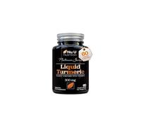 Turmeric Curcumin Capsules (Liquid) with Vitamin D | 185 More Bioavailability NovaSOL Curcumin | High Strength