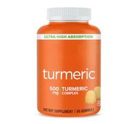 Turmeric Curcumin Complex 500mg per Two Gummies, Dietary Supplement, Tangerine Flavour - 60 Count