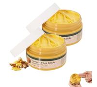 Turmeric Exfoliating Face Scrub Cream,Natural Daily Facial Exfoliator,Turmeric Facial Scrub,for Dark Spots, Acne Scars & Skin Brightening