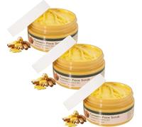 Turmeric Exfoliating Face Scrub Cream,Natural Daily Facial Exfoliator,Turmeric Facial Scrub,for Dark Spots, Acne Scars & Skin Brightening