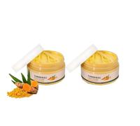 Turmeric Exfoliating Face Scrub Cream, Natural Facial Exfoliator for Deep Cleansing, Clears Blackheads Improve Dark Spot Acne for All Skin Types (2, 100g)