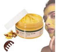 Turmeric Exfoliating Face Scrub Cream, Turmeric Facial Scrub, Face Exfoliator Scrubber to Exfoliate Body, Reduce Skin Dullness, Clears Blackheads - Nourishing for All Skin Types, 100g (1pcs)