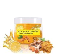 Turmeric Exfoliating Pads Deep Cleansing, Moisturizing, Skin Brightening. Improve Dull Skin, Solve Multiple Skin Problems, Facial Cleaning Fades Dark Spots (Thirty pieces)