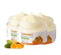 Turmeric Face Cream, Brightening Face Cream, Moisturiser Faces Creams for Glowing Skin, Dark Spot Corrector Age Spot Remover, Anti Aging, Natural Turmeric Cream Skin Care, Even Skins Tone (3)