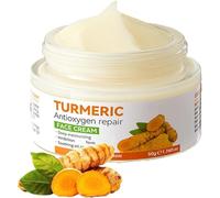 Turmeric Face Cream Moisturiser Face Anti Aging Brightening Face Cream for Glowing Skin, Rich Emollient for Dark Spots, Wrinkles, Face Care with Turmeric, Moisturizing Erase Fine Lines,Firming