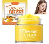 Turmeric Face Cream with Vitamin C, Anti-Aging Moisturizer for Brightening Firming Skin, Reduces the Appearance of Dark Spots Wrinkles, Hydrates Evens Skin Tone, Improves Dryness and Sagging (1)