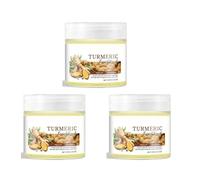 Turmeric Face Exfoliating Cream, Turmeric Body Scrub, Dark Spot Corrector Remover For Face, Remove Dead Skin Improve Dark Spots, Moisturizing Erase Fine Lines (3, 100g)